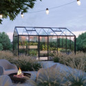 Serre de jardin 310x310cm Classique en aluminium et verre de protection solaire - BloomCabin