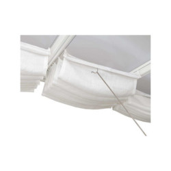 Store en polyester blanc pour pergolas et toits de terrasse 300x730cm - Canopia by Palram
