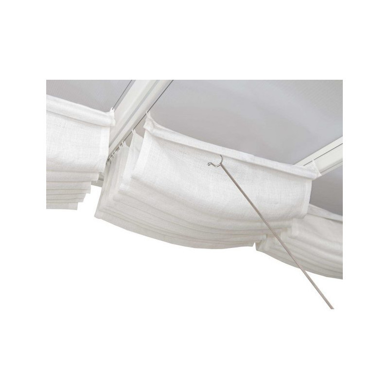 Store en polyester blanc pour pergolas et toits de terrasse 300x730cm - Canopia by Palram