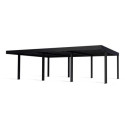 Carport 53,7m² en aluminium noir et polycarbonate 10mm Oslo - Canopia by Palram
