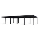 Carport 71,3m² en aluminium noir et polycarbonate 10mm Oslo - Canopia by Palram
