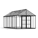 Serre en alu et polycarbonate transparent 18,4m² Aria - Canopia by Palram