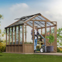 Serre en bois et polycarbonate transparent 8,6m² Natura - Canopia by Palram