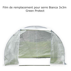 Film de remplacement complet pour serre tunnel maraîchère 3x3m BIANCA couverture PE armé - Green Protect