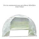 Couverture pour serre tunnel en  de 13.5m² Green Protect - Blanc