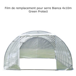 Film de remplacement complet pour serre tunnel maraîchère 4x10m BIANCA couverture PE armé - Green Protect
