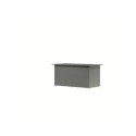 Coffre de rangement 1,10m² en métal gris avec plancher Himalia 1 - Karibu