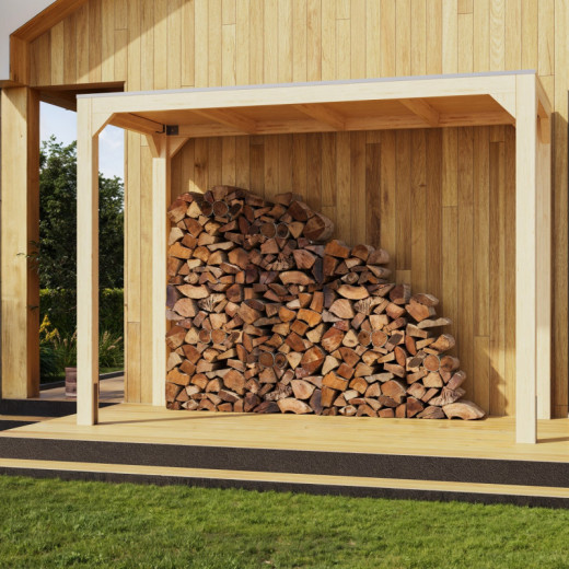 Pergola en bois massif 5,12m² Cubus – Karibu