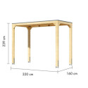 Pergola en bois massif 5,12m² Cubus – Karibu