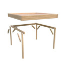 Pergola en bois massif 5,12m² Cubus – Karibu