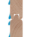 Abri de jardin multifonctions en bois brut 6m² avec armoire intégrée – Karibu