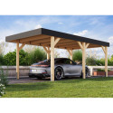 Carport en bois lamellé-collé 15,22m² Leimholz 1 – KARIBU