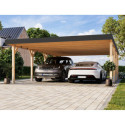 Carport double en bois lamellé-collé 40m² Leimholz 2 – KARIBU