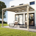 Pergola adossée en bois lamellé-collé 400x400cm REIMS – Maderland