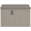 Abri de jardin HDPE Sunlife 7,8m² beige et marron + plancher - JOBU