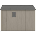 Abri de jardin HDPE Sunlife 7,8m² crème et gris + plancher - JOBU