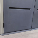 Abri de jardin HDPE Sunlife 7,8m² crème et gris + plancher - JOBU