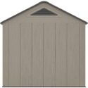 Abri de jardin HDPE Sunlife 9,5m² crème et gris + plancher - JOBU