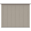 Abri de jardin HDPE Sunlife monopente 6,5m² crème et marron + plancher - JOBU