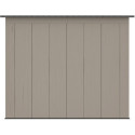 Abri de jardin HDPE Sunlife monopente 6,5m² crème et gris + plancher - JOBU