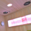 Sauna hybride BLAK 1 place Infrarouge 700W + poêle 3000W et panneau de contrôle Wifi SNÖ 
