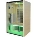 Sauna infrarouge LOIS 2 places en épicéa avec panneaux carbone 1900W et contrôleur wifi - Snö