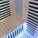 Sauna infrarouge LOIS 2 places en épicéa avec panneaux carbone 1900W et contrôleur wifi - Snö