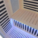 Sauna infrarouge LOIS 2 places en épicéa avec panneaux carbone 1900W et contrôleur wifi - Snö