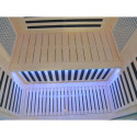 Sauna infrarouge LOIS 2 places en épicéa avec panneaux carbone 1900W et contrôleur wifi - Snö