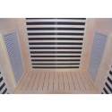 Sauna infrarouge LOIS 2 places en épicéa avec panneaux carbone 1900W et contrôleur wifi - Snö