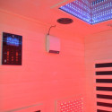 Sauna infrarouge LOIS 2 places en épicéa avec panneaux carbone 1900W et contrôleur wifi - Snö