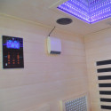 Sauna infrarouge LOIS 2 places en épicéa avec panneaux carbone 1900W et contrôleur wifi - Snö