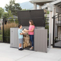Coffre de jardin 2,06m² en PEHD imitation bois Lifetime - Habrita