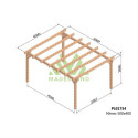 Carport autoportant double en bois lamellé-collé 500x400cm NÎMES – Maderland