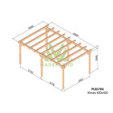 Carport autoportant double en bois lamellé-collé 600x400cm NÎMES – Maderland