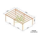 Carport autoportant double en bois lamellé-collé 800x500cm NÎMES – Maderland