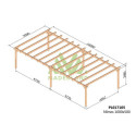Carport autoportant double en bois lamellé-collé 1000x500cm NÎMES – Maderland