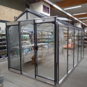 Serre de jardin R205H 8,61m² en aluminium et verre trempé ALULINE – ACD