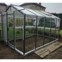 Serre de jardin R205H 8,61m² en aluminium et verre trempé ALULINE – ACD