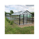 Serre de jardin R308H 18,15m² en aluminium et verre trempé ALULINE – ACD