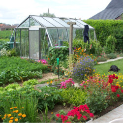 Serre de jardin S206H 16,91m² en aluminium et verre trempé ALULINE – ACD