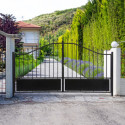 Portail battant semi-ajouré en fer 400x173cm AURORE - X-METAL