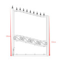 Portail battant plein en fer 400x195cm SELENE - X-METAL