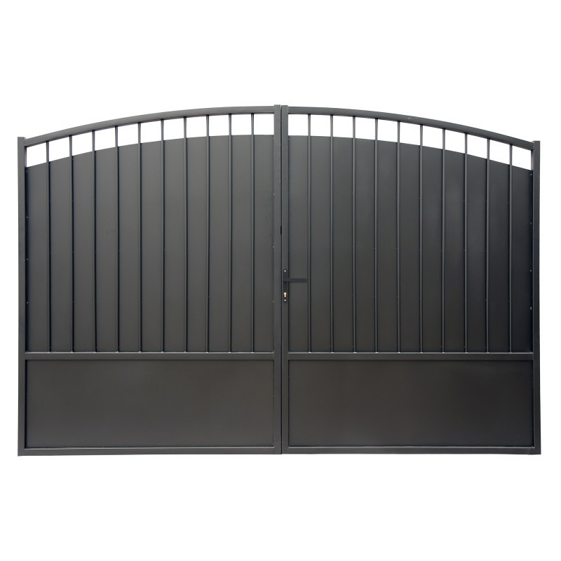 Portail battant plein en fer 300x195cm DOMELIS - X-METAL
