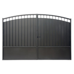 Portail battant plein en fer 350x195cm DOMELIS - X-METAL