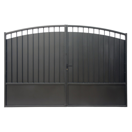 Portail battant plein en fer 400x195cm DOMELIS - X-METAL