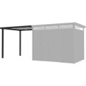 Appentis 275x230cm en acier galvanisé anthracite pour abri Kosto 5,29m² ou 6,76m²  - X-METAL