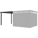 Appentis 275x294cm en acier galvanisé anthracite pour abri Kosto 8,64m² - X-METAL