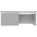 Parois additionnelles en acier galvanisé anthracite 0,4mm pour appentis abris Kosto P.275cm - X-METAL