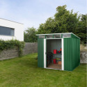 Abri de jardin 5,98m² en acier galvanisé vert Lübeck 89 - Vitavia